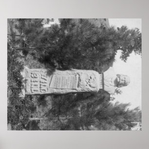 Pôster Headstone de Photograp grave de Bill Hickock