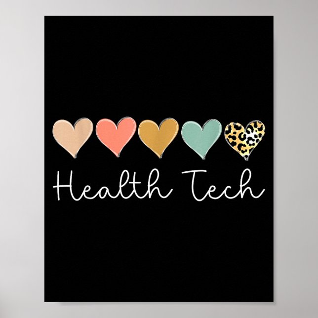 Poster Health Tech Heart, School Clinic Squad Valentine's (Frente)