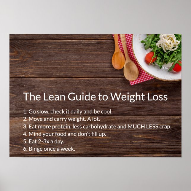 Poster Healthy Life: The Lean Guide to Weight Loss (Frente)