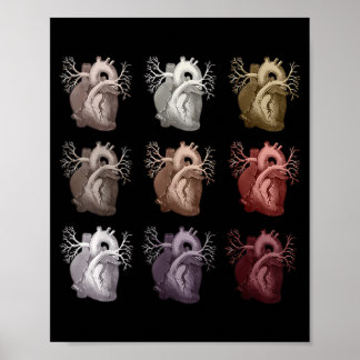 Poster Heart Anatomy Heart Disease Awareness Congenital H