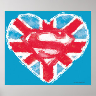 Poster Heart British S-Shield