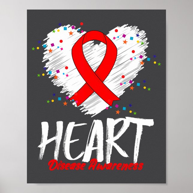 Poster Heart Disease Awareness  (Frente)
