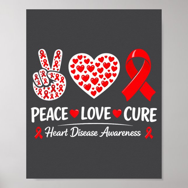 Poster Heart Disease Awareness  (Frente)