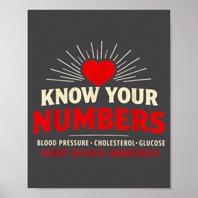 Poster Heart Disease Awareness Go Red In February Health  (Frente)