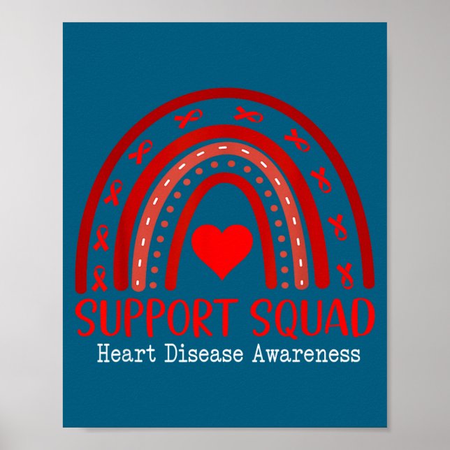 Poster Heart Disease Awareness Month Open Heart Diseases  (Frente)