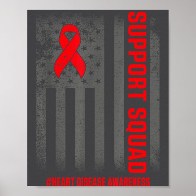 Poster Heart Disease Awareness Month Open Heart Diseases  (Frente)