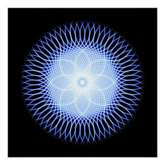 Pôster Heart Flower Mandala
