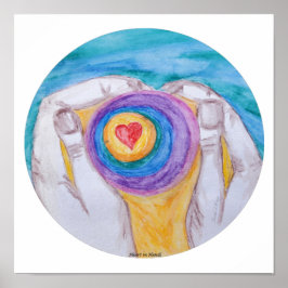 Poster Heart in Hands HIH-Circle-NoWords-Titled-digSigned