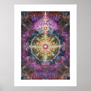 Pôster Heart Mandala
