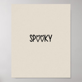 Poster Heart Typography spooky