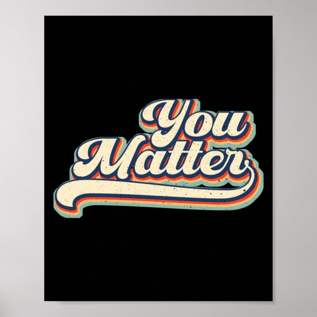 Poster Heart You Suicide Prevention Awareness Retro Vinta (Frente)