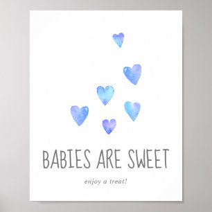 Poster Hearts Boy Baby are Sweat Sinal
