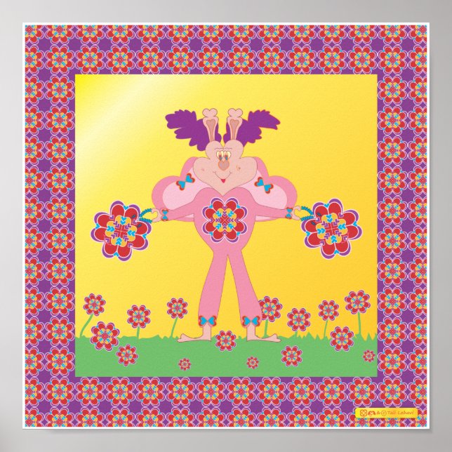 Poster HeartThrob HeartMark HeartButterflies (TM) (Frente)