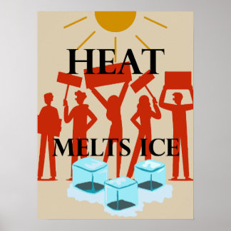 Poster Heat Melts Ice Protest 
