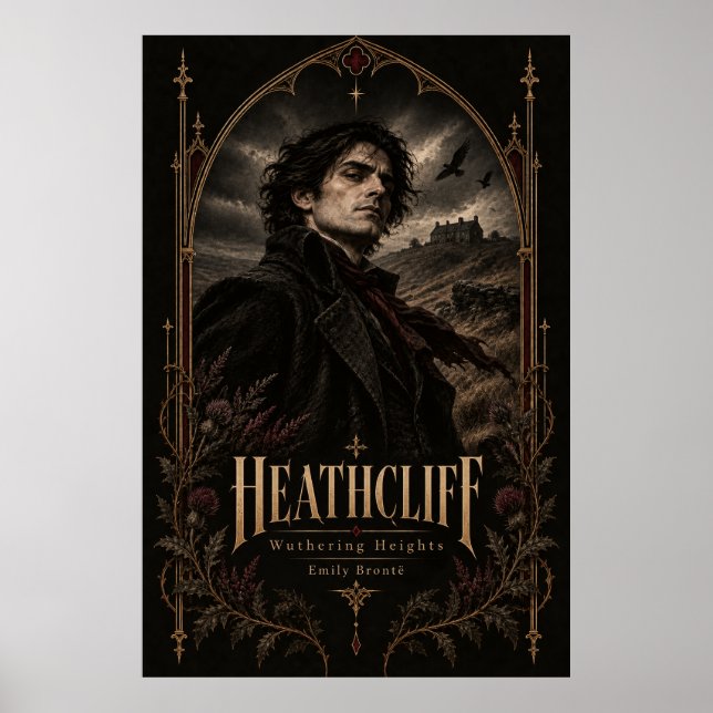 Poster Heathcliff – Wuthering Heights Gótico (Frente)