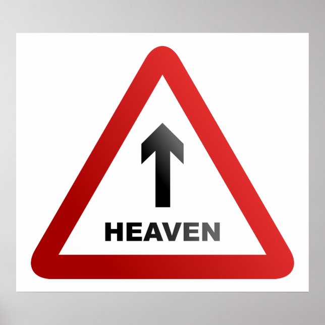 Poster Heaven Warning Sign (Frente)