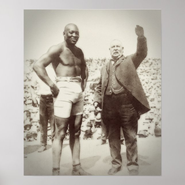 POSTER HEAVYWEIGHT CHAMPION JACK JOHNSON 1908 - 1915 (Frente)