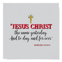 Hebraico 13:8 "Jesus Cristo o mesmo..."