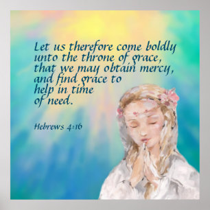 Poster Hebraico 4:16