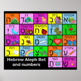 Poster Hebraico Alephbet