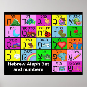 Poster Hebraico Alephbet
