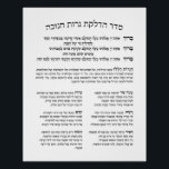 Pôster Hebraw Hadlakat Nerot Chanukah - Bençando Menorah<br><div class="desc">Seder Hadlakat Nerot (Shel) Chanukah - Abençoações hebraicas e orações recitaram e cantaram ao acender o chanukiya (menorah). Um conjunto tradicional de três bênçãos, Hanerot Halallu, e Maoz Tzur. Excelente para usar como decoração de parede para Chanukah ou guia prático para acender as luzes. Ideia de excelente para todas as...</div>