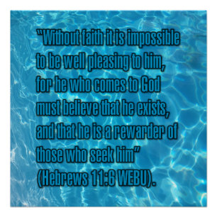 Pôster Hebreus 11:6 WEBU