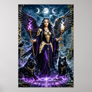Poster Hécate: Deusa da Magia e das Encruzilhadas