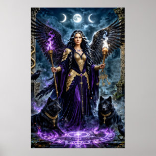 Poster Hécate: Deusa da Magia e das Encruzilhadas