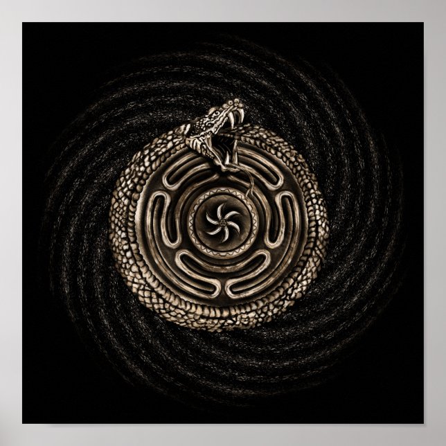 Poster Hecate Wheel com ouroboros (Frente)