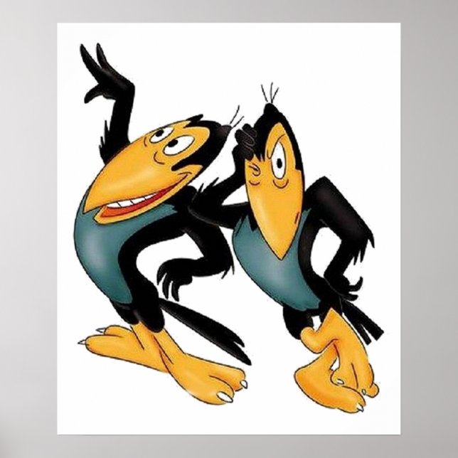 Poster Heckle e Jeckle (Frente)