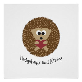 Pôster Hedgehugs e Kisses Hedgehog