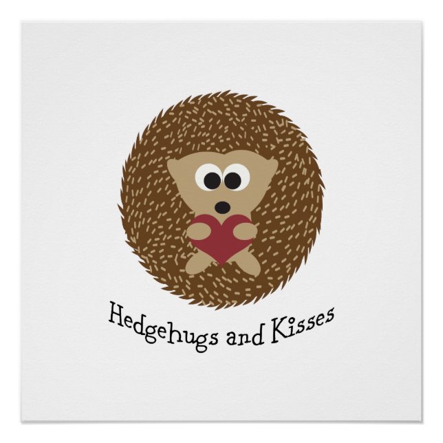 Pôster Hedgehugs e Kisses Hedgehog (Frente)