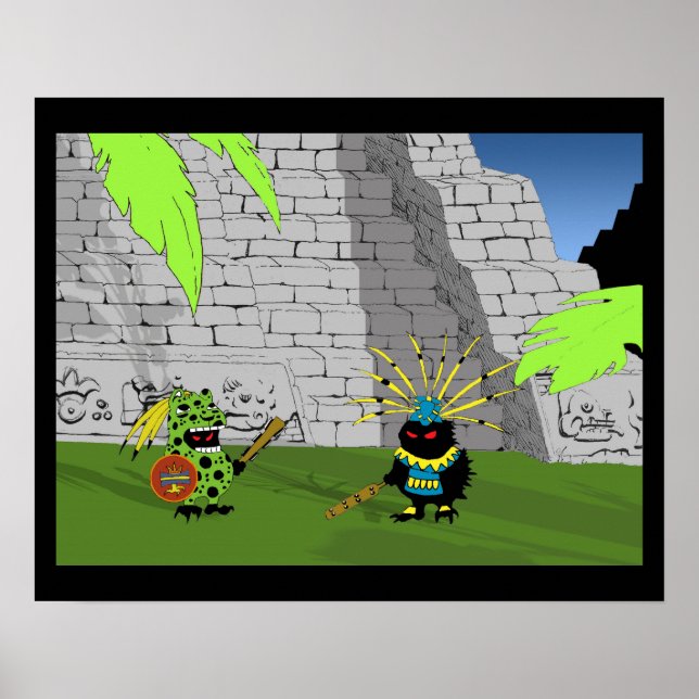 Poster Hedgeogs Pré-Colombianos (Frente)