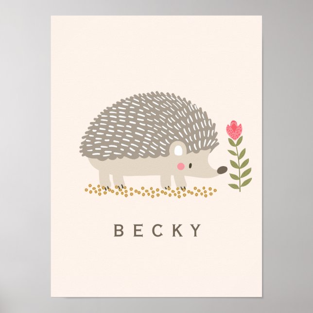Poster Hedgie Feliz  (Frente)
