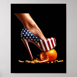 Poster Heels Squash Orange; Eleição de Kamala Harris