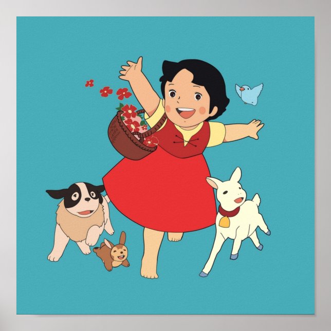 Poster Heidi, a garota dos Alpes (Frente)