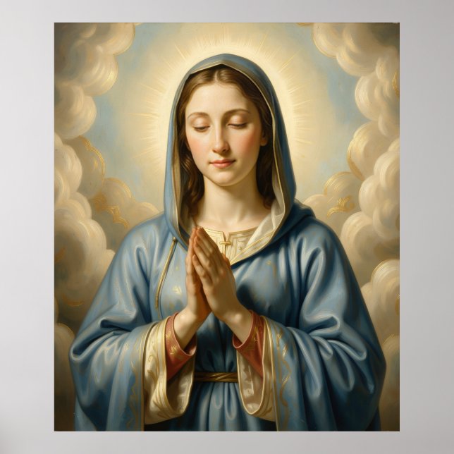 Poster Heilige Mutter Gottes – Göttliche Liebe & Schutz (Frente)