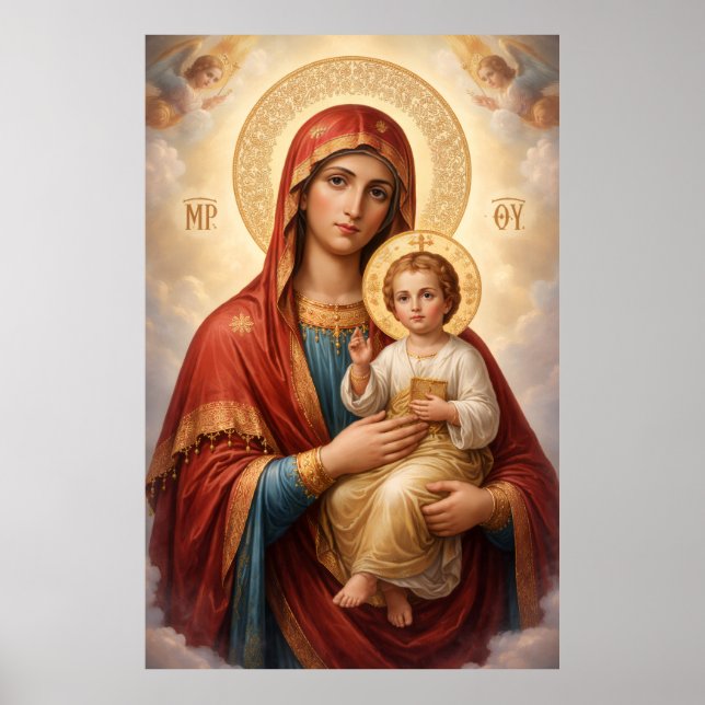Poster Heilige Mutter Gottes Göttliche Liebe & Schutz´10 (Frente)