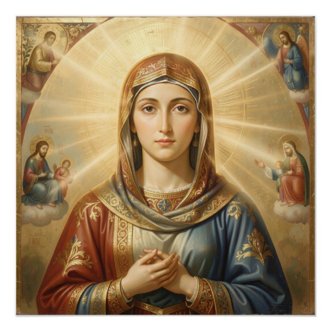 Pôster Heilige Mutter Gottes – Göttliche Liebe & Schutz´8 (Frente)