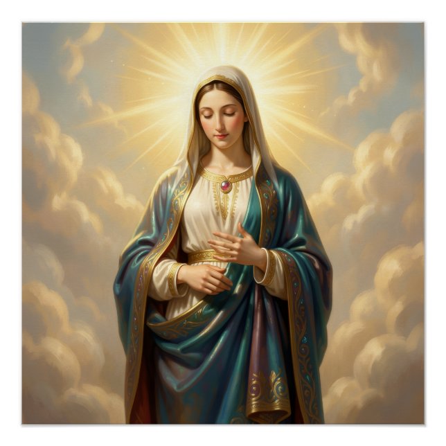 Pôster Heilige Mutter Gottes – Göttliche Liebe & Schutz´9 (Frente)