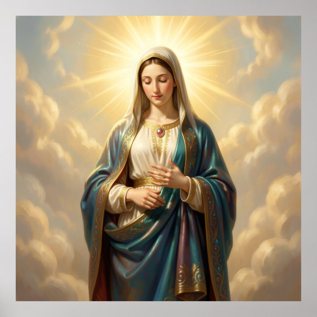 Poster Heilige Mutter Gottes – Göttliche Liebe & Schutz´9 (Frente)