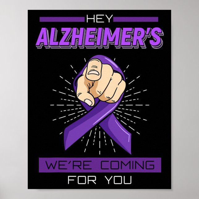 Poster Heimerheimer Camisa Cérebro Memória Perda Demen (Frente)