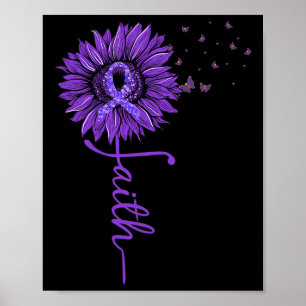 Poster Heimerheimer Faith Sunflower Purple Heimerheimer