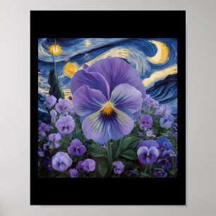Poster Heimerheimer Pansor Floral Púrpura Demência Heimer