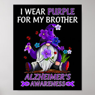 Poster Heimerheimer Sensibilização Eu Visto Roxo Para O M