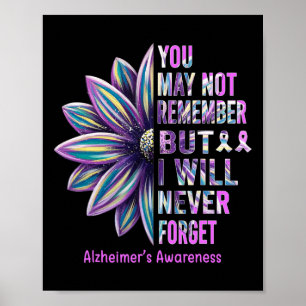 Poster Heimerheimer Sensibilização Flor Lembre-se Nunca F
