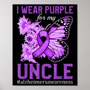 Poster Heimers Camisas Eu Visto Roxo Para O Tio Heimers.