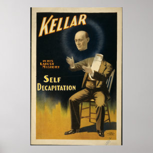 Poster Heinrich Keller "Perder Sua Cabeça" Magia