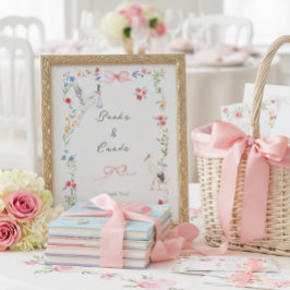 Poster Heirloom Rose & Ribbon Stork Books and Cards